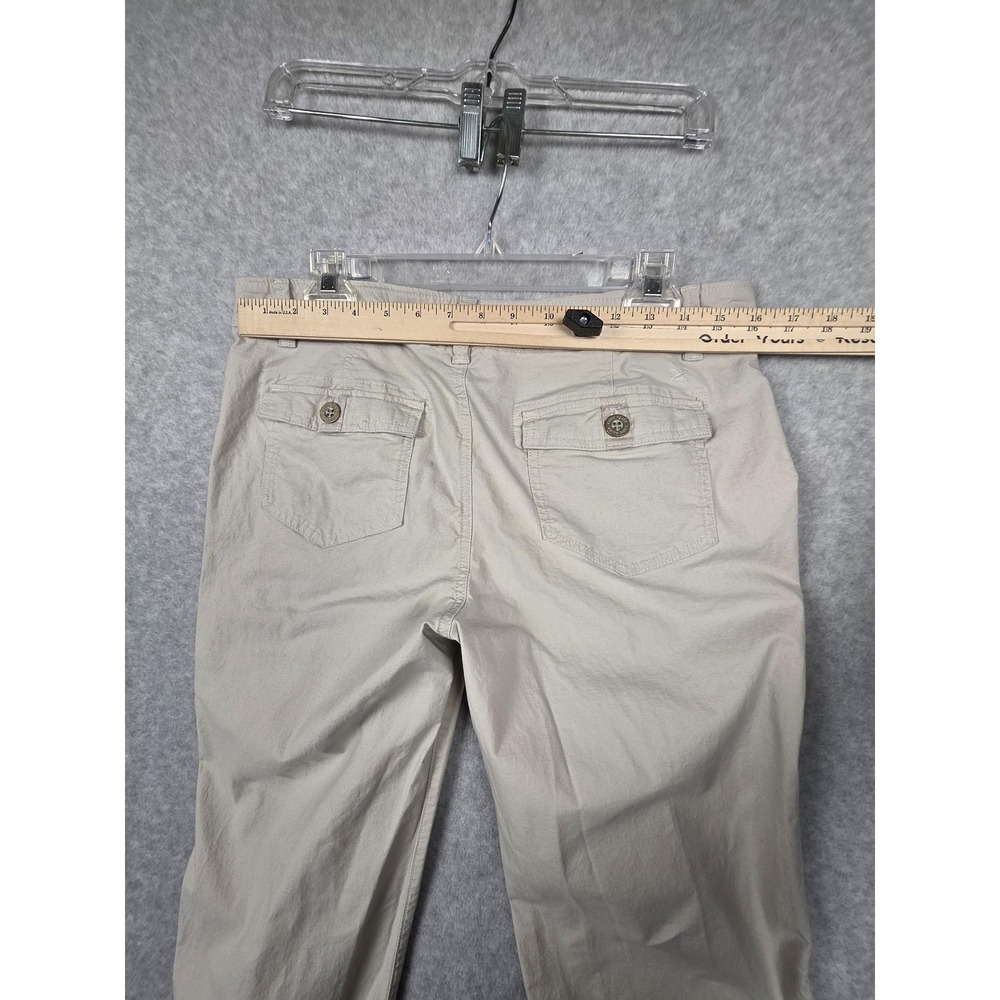 Eddie Bauer Pants Womens 8 Khaki Chino Straight Leg Stretch Ripstop Hiking - Picture 8 of 15